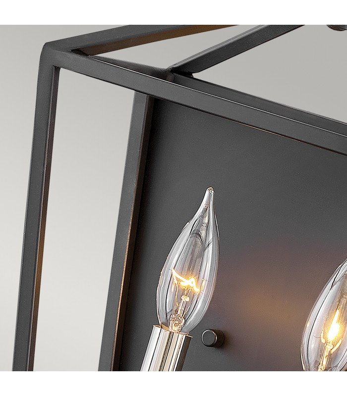 Hinkley Stinson Lanterns Pendant Ceiling Light Black with Polished Nickel-3