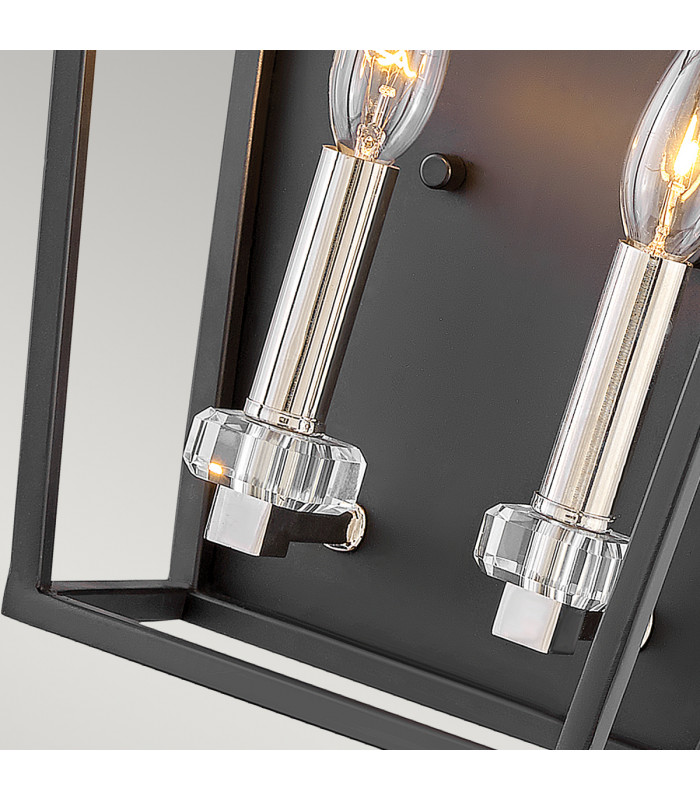 Hinkley Stinson Lanterns Pendant Ceiling Light Black with Polished Nickel-4