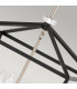 Hinkley Stinson Lanterns Pendant Ceiling Light Black with Polished Nickel-3