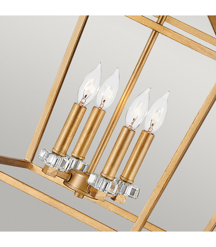 Hinkley Stinson Lanterns Pendant Ceiling Light Distressed Brass-4