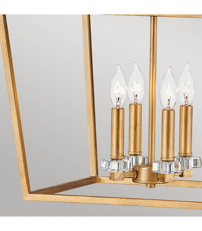Hinkley Stinson Lanterns Pendant Ceiling Light Distressed Brass-5