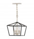 Hinkley Stinson Lanterns Pendant Ceiling Light Black with Polished Nickel-1