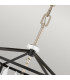 Hinkley Stinson Lanterns Pendant Ceiling Light Black with Polished Nickel-3