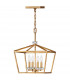 Hinkley Stinson Lanterns Pendant Ceiling Light Distressed Brass-1