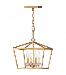 Hinkley Stinson Lanterns Pendant Ceiling Light Distressed Brass-1