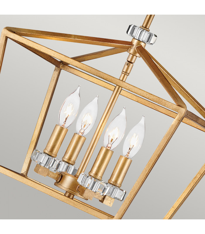 Hinkley Stinson Lanterns Pendant Ceiling Light Distressed Brass-4