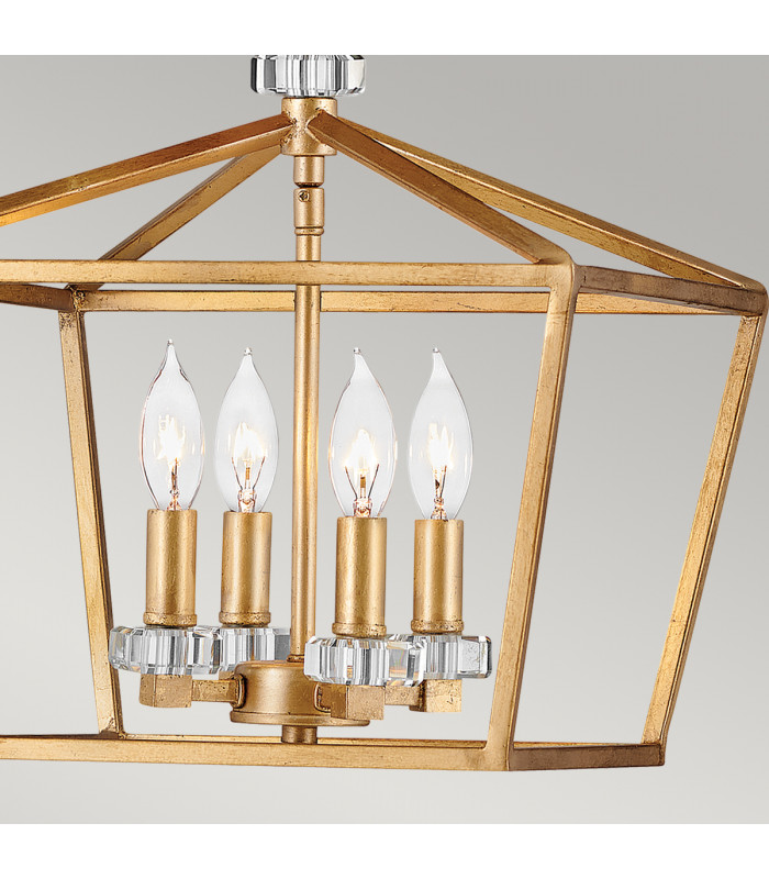 Hinkley Stinson Lanterns Pendant Ceiling Light Distressed Brass-5