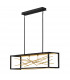 Hinkley Styx Integrated LED Bar Pendant Ceiling Light Black & Golded Gold 3000K-1