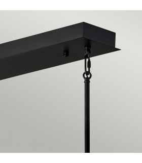 Hinkley Styx Integrated LED Bar Pendant Ceiling Light Black & Golded Gold 3000K-2