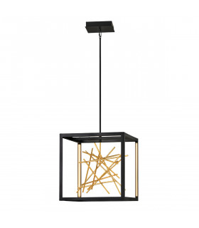 Hinkley Styx Integrated LED Pendant Ceiling Light Black & Golded Gold 3000K-1