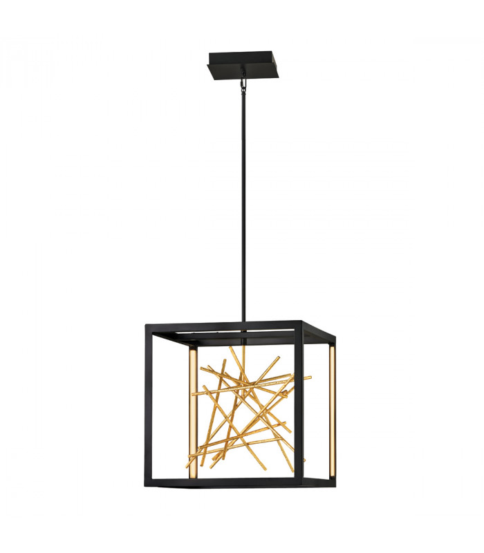 Hinkley Styx Integrated LED Pendant Ceiling Light Black & Golded Gold 3000K-1
