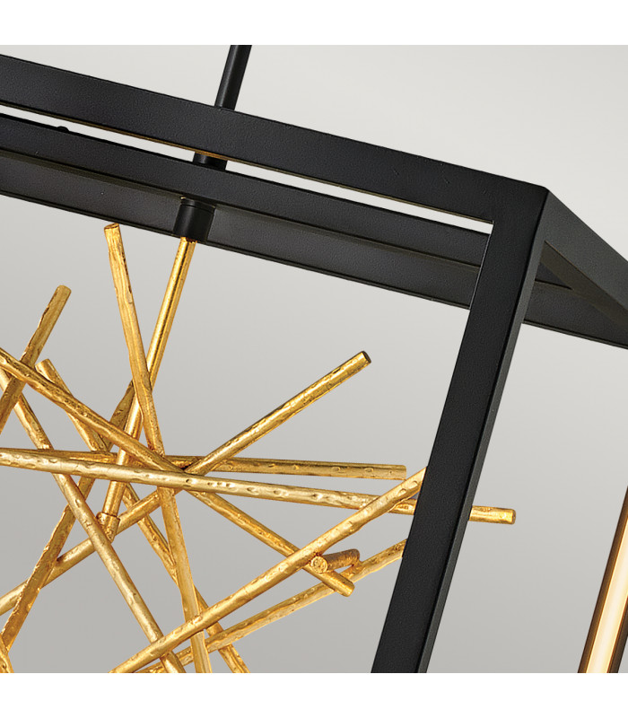 Hinkley Styx Integrated LED Pendant Ceiling Light Black & Golded Gold 3000K-3