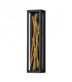Hinkley Styx Integrated LED Wall Lamp Black & Golded Gold 3000K-1