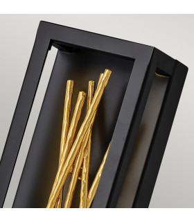 Hinkley Styx Integrated LED Wall Lamp Black & Golded Gold 3000K-2