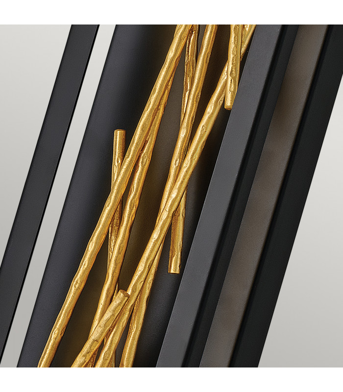 Hinkley Styx Integrated LED Wall Lamp Black & Golded Gold 3000K-3