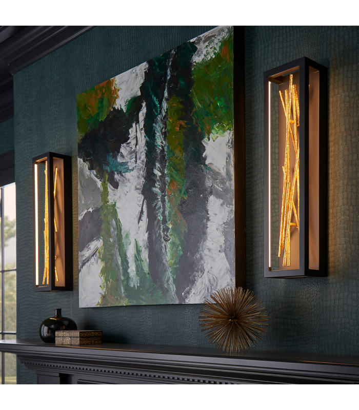 Hinkley Styx Integrated LED Wall Lamp Black & Golded Gold 3000K-5