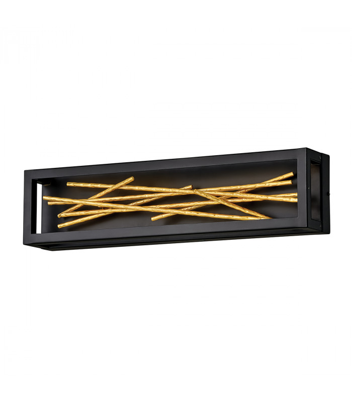 Hinkley Styx Integrated LED Wall Lamp Black & Golded Gold 3000K-6