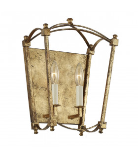 Feiss Thayer Candle Wall Lamp Antique Gold-1