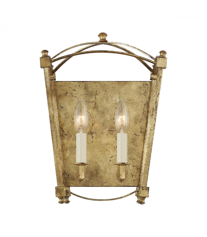 Feiss Thayer Candle Wall Lamp Antique Gold-6