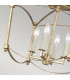 Feiss Thayer Semi Flush Ceiling Light Antique Gold-3