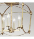Feiss Thayer Semi Flush Ceiling Light Antique Gold-4