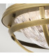 Kichler Tollis Bowl Semi Flush Ceiling Light Natural Brass & White-3