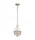 Kichler Tollis Globe Pendant Ceiling Light Brushed Nickel & White-1