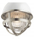 Kichler Tollis Globe Pendant Ceiling Light Brushed Nickel & White-2