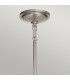 Kichler Tollis Globe Pendant Ceiling Light Brushed Nickel & White-3