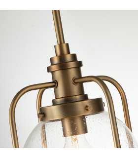 Kichler Triocent Globe Pendant Ceiling Light Natural Brass IP44-2