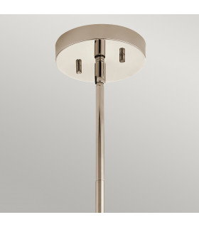 Kichler Triocent Globe Pendant Ceiling Light Polished Nickel IP44-2