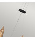 Hinkley Willow Cylindrical Pendant Ceiling Light Carbon Black with Deluxe Gold-2