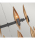Hinkley Willow Cylindrical Pendant Ceiling Light Carbon Black with Deluxe Gold-3