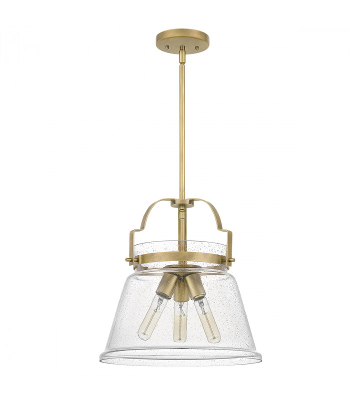 Quoizel Wimberley Dome Pendant Ceiling Light Weathered Brass-7