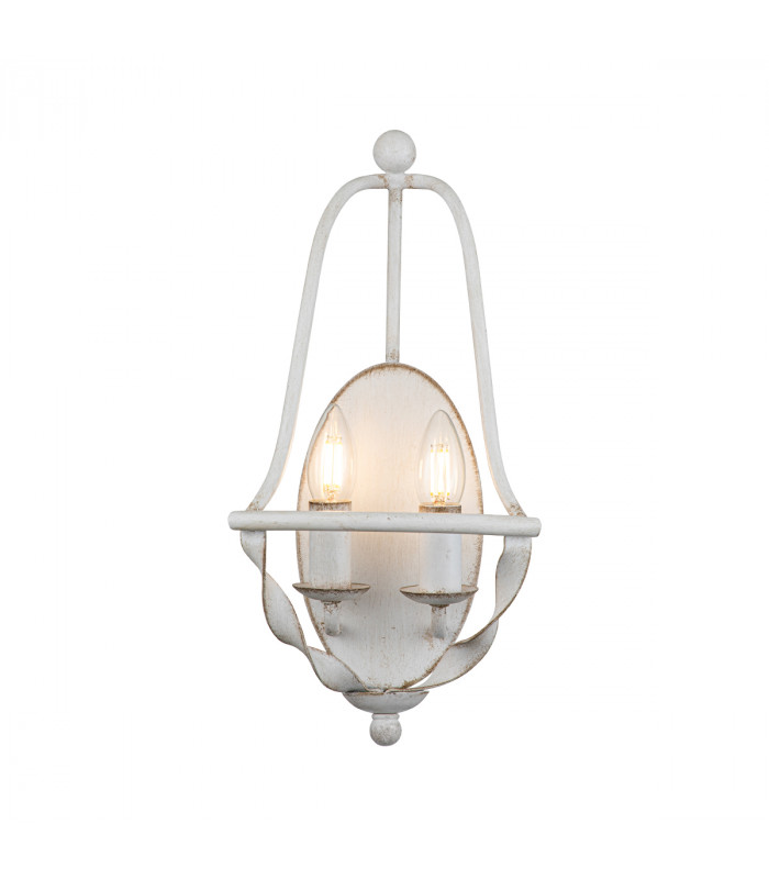 Quoizel Bradbury Candle Wall Lamp Antique White-1