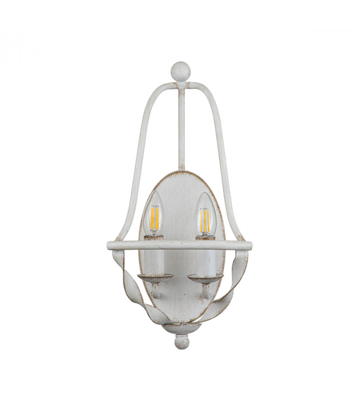 Quoizel Bradbury Candle Wall Lamp Antique White-2