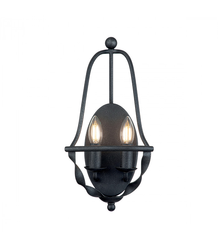 Quoizel Bradbury Candle Wall Lamp Grey Ash-1