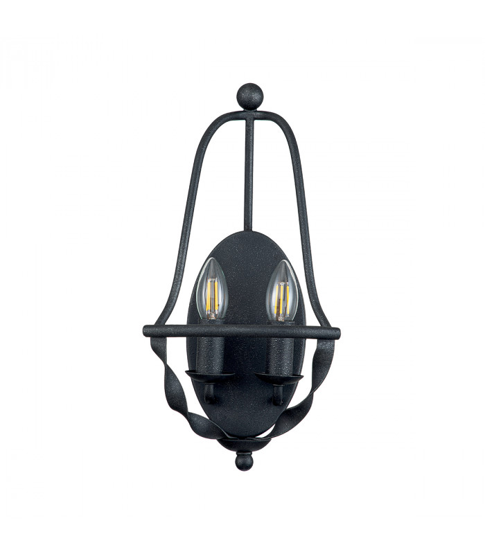 Quoizel Bradbury Candle Wall Lamp Grey Ash-2
