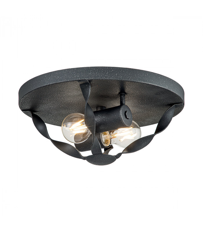 Quoizel Bradbury Semi Flush Ceiling Light Grey Ash-1