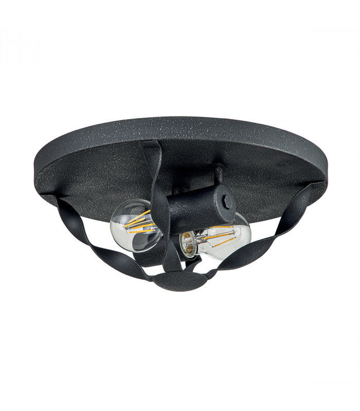 Quoizel Bradbury Semi Flush Ceiling Light Grey Ash-2