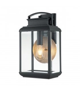 Quoizel Byron Outdoor Wall Lantern Graphite with Pewter Reflector IP44-1