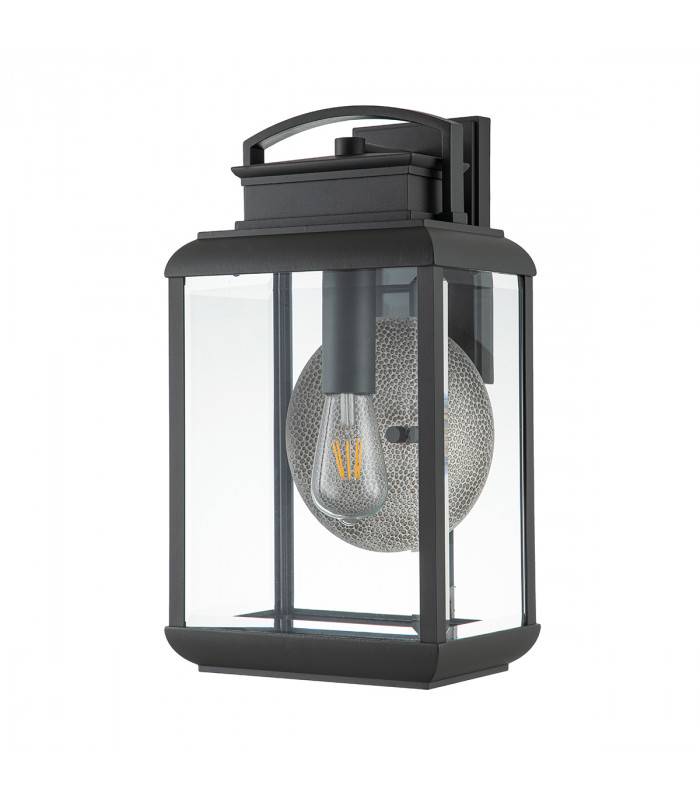 Quoizel Byron Outdoor Wall Lantern Graphite with Pewter Reflector IP44-2