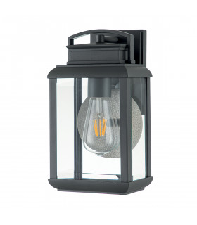 Quoizel Byron Outdoor Wall Lantern Graphite with Pewter Reflector IP44-2