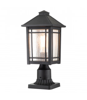 Quoizel Cedar Point Outdoor Pedestal Light Black IP44-1