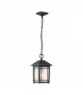 Quoizel Cedar Point Outdoor Pendant Ceiling Light Black IP44-1