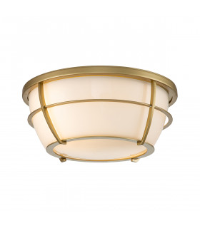 Quoizel Chance Bathroom Ceiling Light Painted Natural Brass IP44-1