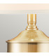 Quoizel Dennison Table Lamp with Round Tapered Shade Brushed Brass-3