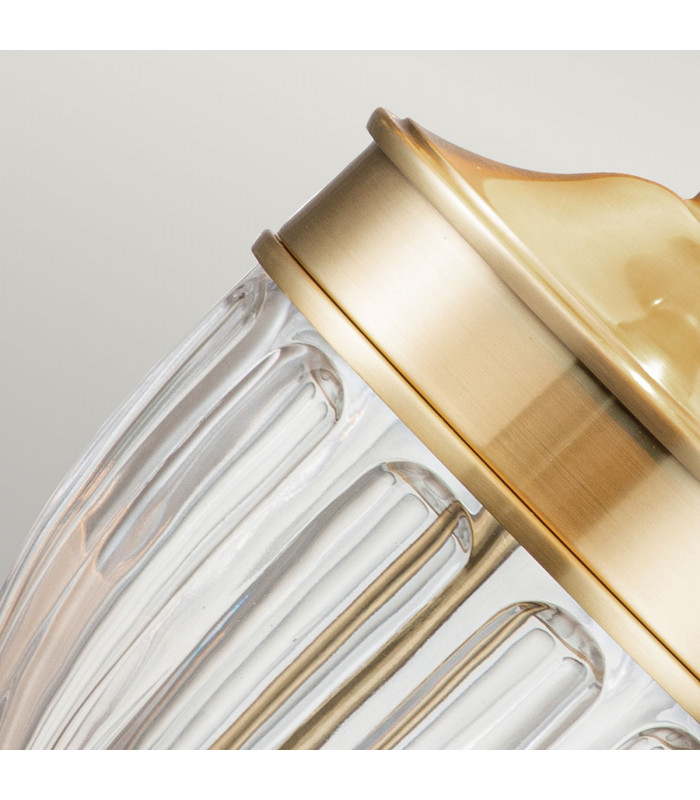 Quoizel Dennison Table Lamp with Round Tapered Shade Brushed Brass-5