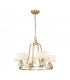 Quoizel Gotham Multi Arm Chandelier with Shades Brushed Brass-1