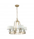 Quoizel Gotham Multi Arm Chandelier with Shades Brushed Brass-2